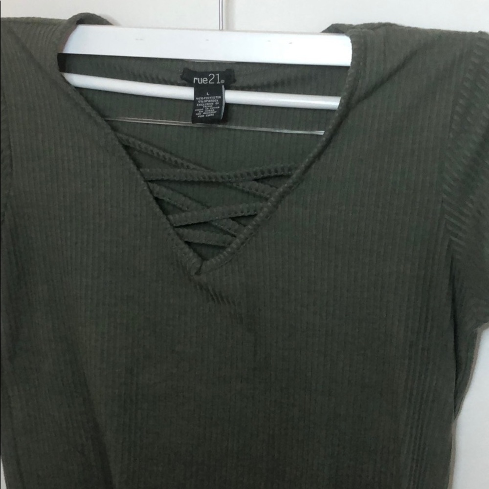 Olive Tee - Picture 2 of 4